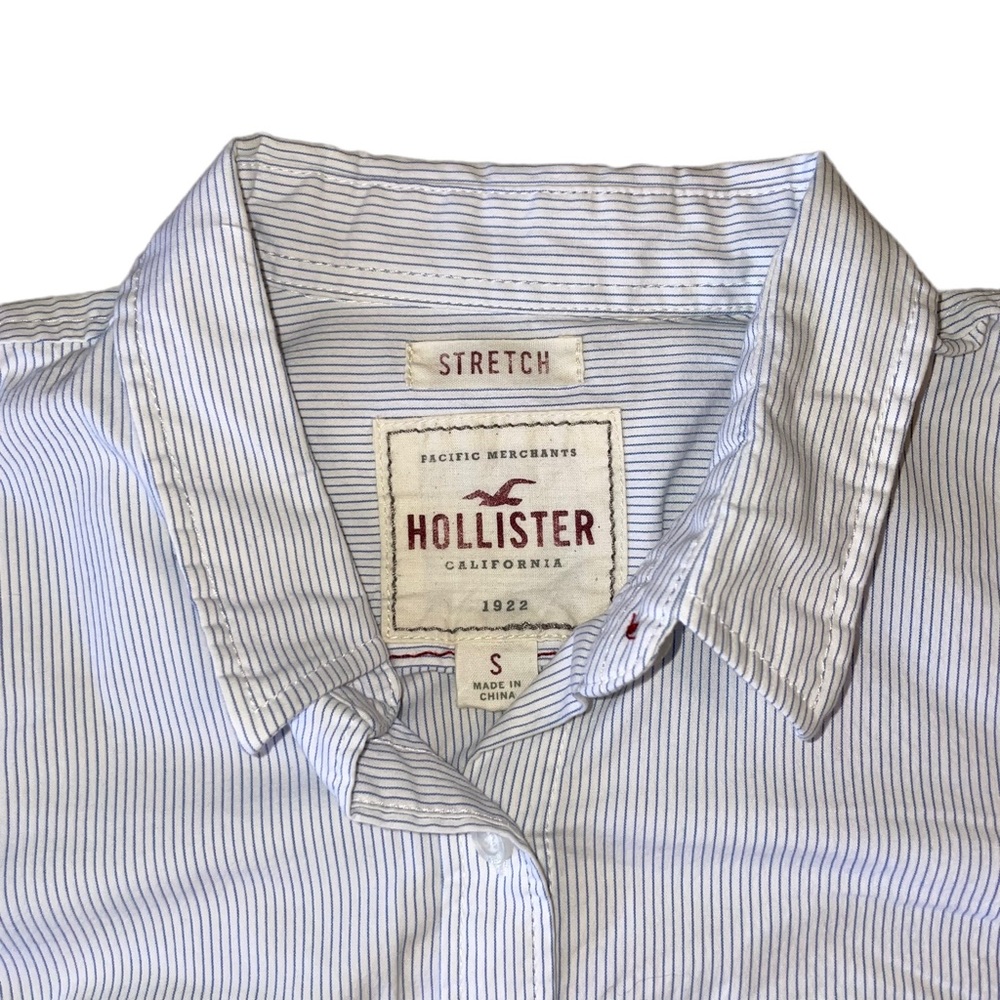 Hollister Stretch Oxford Shirt - Picture 14 of 14